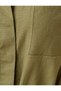 Linen Jumpsuit with Shorts, Tie at the Waist, Shirt Collar - 6