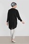 Elbow Sleeve Tunic with Back Slippers 4494 - 3