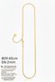 Steel 2 mm Gold Color Flat Snake Necklace - Classic Size 45 cm |   Non-Tarnishing, Unisex, 2 Years Warranty - 4