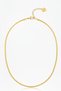 Steel 2 mm Gold Color Flat Snake Necklace - Standard Size 55 cm |   Non-Tarnishing, Unisex, 2 Years Warranty - 3