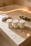 Plastic Clear Jar Bathroom Organizer with Ear Cotton, Makeup Cotton and Cotton Labels - 2