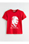Two Mt Shop Quality Xside Red Combed Cotton Printed Standard & Regular Short Sleeve Women's T-Shirt - 5
