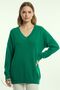 Women's Sweater - V-Neck Knitwear Women's Sweater Emerald Green