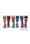 6-Piece Socks Patterned Striped Sports Fun Cartoon Multi-Colored Unisex Men's Women's Socks - 3