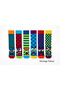6-Piece Socks Patterned Striped Sports Fun Cartoon Multi-Colored Unisex Men's Women's Socks - 2