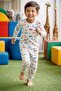 Long-Sleeved Patterned Kids Pajama Set #printedkidspajamas #laundrygarden #carpattern