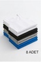 مجموعة من 8 قمصان داخلية قطنية للرجال بألوان متنوعة - حزمة راحة فاخرة - 4