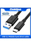 3m USB3.2 10Gbps Cable USB Type A to USB C 3.1/3.2 Gen2 Cable Data Transfer USB C SSD Hard Disk Cabl