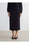 Mg Trend'En Black Knitwear Skirt with Elastic Waist - 4