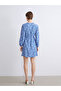Lcw Comfort Blue Collared Floral Mini Dress - 5