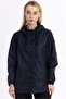 Women's Hooded Water and Windproof Pocketed Inside Raincoats, a Lined U Ultra Lightweight m Transitional Raincoat - 3