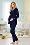 Women's Lace Maternity Pajama Set - 3