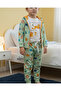 Boys' Leopard Print Pajamas Set - 3 Pieces (Hoodie, Long Sleeve T-Shirt, Drawstring Bottom) - 4