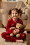 Girl's Red Super Soft Winter Christmas Pajama Set Christmas Themed