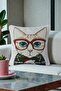 Throw Pillow Cover Tapestry Woven - Decorative Double-Sided with Piping 45X45 cm