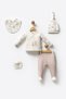 100% Organic Cotton You and Me Bear 5 Piece Hospital Outlet Set - 4