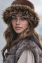 Russian Kalpak Hat Women's Fur Plush Winter Hat, Soft Textured, Warm Keeping Kalpak Model - 5