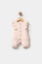 100% Organic Cotton Eoke Tex Certified Month Star Print Baby Girl's Summer Jumpsuit - 3