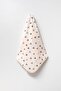 Heart Printed Double Layer Combed Cotton Newborn and Multi-Purpose 100% Cotton Baby Blanket - 2