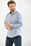 Slim Fit Long Sleeve Plaid Collar Buttoned Men's Shirt with Gift Box Fs-001373 - Gray - 7