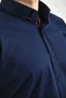 Slim Fit Long Sleeve Washable Gabardine Men's Shirt with Gift Box Fs-001364 - Dark Navy Blue - 2