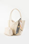Soft Leather Shoulder Bag with Scarf Detail - 2