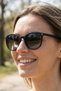 Matte Black Women's Sunglasses with Polarized Filter with Uv400 Protection 1332 C0101M