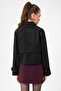 Double Breasted Short Trench Coat - 7