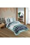 Single Quilted Duvet Cover Set Suelita Green - 3
