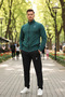 Men's Relaxed Soft-Textured Tracksuit Set - 85752 - 3