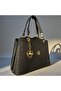 Glittery Textured Daily Shoulder and Handbag with Gold Accessories, Fully Lined, Adjustable Strap, Mother - 2