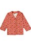 Fox Patterned 100% Cotton Single Jersey Fabric Baby Peter Pan collar Un Sleeve Girls' Pajama Set - 3