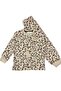 Girls' Pajama Set Brown Butterfly Pattern 100% Cotton Single Jersey Fabric Long Sleeves - 7