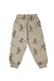 Girls' Pajama Set with Gazelle Pattern, 100% Cotton Single Jersey Fabric, Crew Neck, Long Sleeves - 5