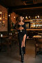 Slit Crop Skirt Set with Glop and Accessories - 3