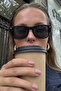 Unisex Black Classic Vintage Sunglasses - 2