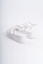 Natale Orthopedic Women's Sandals with Thin Buckle Stripe Detail - White - 6