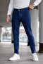 Men's Blue Slim Fit Lycra Jean Trousers - 4