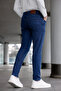 Men's Blue Slim Fit Lycra Jean Trousers - 6