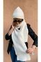Unisex Wool Corded Scarf & Beanie Set - 3