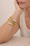 Silver - Gold Color Silvery Snake Necklace