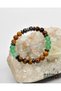 Original Leo Zodiac Sign Natural Stone Unisex Bracelet |   Tiger's Eye-Jasper-Aventurine-Hematite - 8