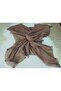 100% Cotton Ezgi Scarf with Floral Pattern Motifs and Beaded Crochet Writing, Kerchief, Mevlit Shawl - 4