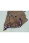 100% Cotton Ezgi Scarf with Floral Pattern Motifs and Beaded Crochet Writing, Kerchief, Mevlit Shawl - 6