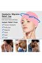 Migraine Ice Head Wrap Gel Headache Relief Hat - Pink - 2