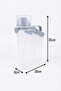 2300ml Set of 4 Unbreakable Food Storage Containers Leakproof Double Seal Large Chamber Lid with Scale - 5