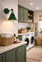 Retro Modern Design Cafe Kitchen Hall Living Room Green Color Articulated Wall Sconce - 2