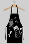 Ays Home Black and White Cat 2-Piece Adult Kitchen Bib Set - 3