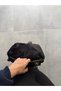 Women's Black Plush Teddy Hand and Crossbody Bag - 8