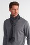 Men's Dark Gray Winter Viscose Scarf Classic Scarf